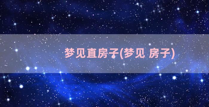 梦见直房子(梦见 房子)